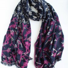 szal vintage duży struktura