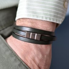 bransoletka męska HOMBREE triple steel military