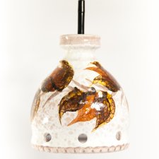 Ceramiczna lampa sufitowa, wisząca, w stylu boho