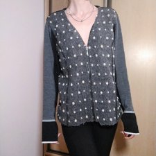 Boho kardigan wełna