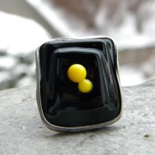 Żółte kulki - pierścień