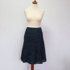 NICOLE* haftowana granatowa spódnica XL