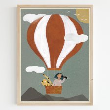 Plakat B2 Lot balonem