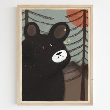 Plakat A3 Niedźwiedź