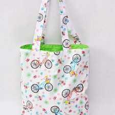 Torba na zakupy shopperka ekologiczna torba zakupowa na ramię bawełniana torba rowery