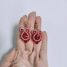 Czerwone mini kolczyki walentykowe Be My Valentine