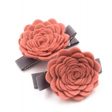 Spinki do włosów Roses pink grapefruit