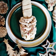 Pierścień na serwetę w stylu Boho 2szt, dekoracja z reniferem, zimowa dekoracja stołu weselnego