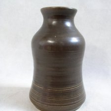 wazon-ceramika vintage-sygnowany-khaki
