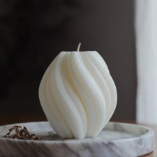 ŚWIECZKA ŚWIECA SOJOWA DEKORACYJNA NATURALNA NIVA