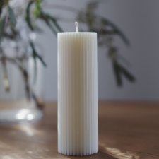 ŚWIECZKA TRADYCYJNA PROSTA ŚWIECA SOJOWA DEKORACYJNA NATURALNA LARRY