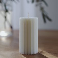 ŚWIECZKA TRADYCYJNA PROSTA ŚWIECA SOJOWA DEKORACYJNA NATURALNA ANDY