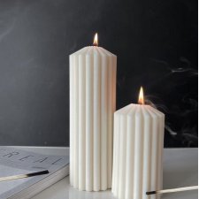 ŚWIECA SOJOWA ZESTAW ŚWIEC NATURALNA DEKORACYJNA DAKOTA & ELLE