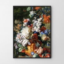 Plakat kwiaty bukiet vintage 30x40 cm