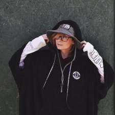 Poncho Biggy Black Smile M/L