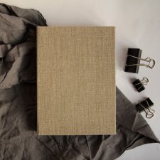 lniany notes / len naturalny