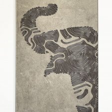 Słoń - obraz przestrzenny