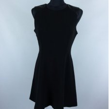 Forever 21 trapezowa czarna sukienka black / S