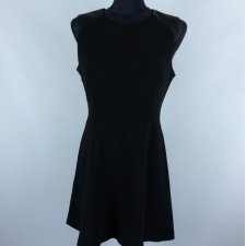 Forever 21 trapezowa sukienka mini black / S
