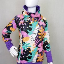 Bluza damska WIOLA jungle fiolet 4XL -6XL