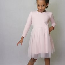 Sukienka dla dziewczynki tiulowa różowa