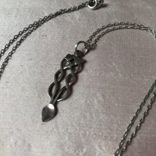 Silver 925 celtycki symbol nieskończoności w miłości - srebrny wisior z łańcuszkiem