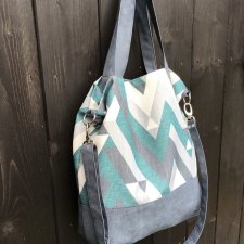 Torba - worek XXL - print geometryczny