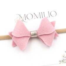 Opaska do włosów Butterfly Bow Maxi Pink