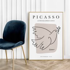 Plakat Picasso Gołębica Ptak Gołąb - format 40x50 cm