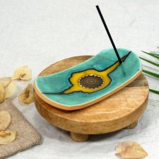 Ceramiczna podstawka na kadzidełko - lawa