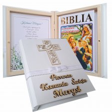 Pamiątka Pierwsza Komunia Święta, Biblia, Perełki