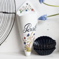 Wyjątkowa stara miarka do proszku Persil z porcelany, Francja