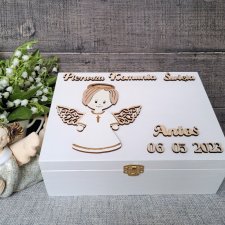 Pudełko na pamiątki Pierwsza Komunia Święta dla chłopca