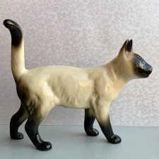 Kot młodzik syjamski 19cm. ❀ڿڰۣ❀ Coopercraft lata 60-te. ❀ڿڰۣ❀ Figurka kolekcjonerska.