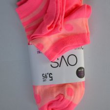 nowe skarpety 3 pary neon one size