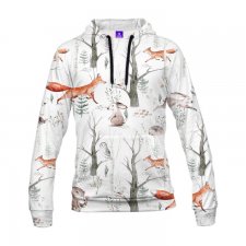 Bluza męska full print. leśne przygody