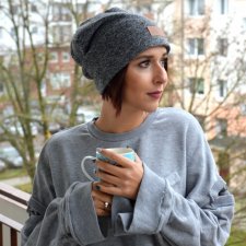 Czapka z kominem wiosenna
