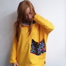 Bluza damska oversize żółta