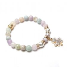 Pastel clover - bransoletka