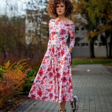 Sandy retro - SUKIENKA W KWIATY