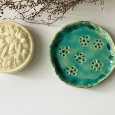 Ceramiczna mydelniczka "Kwiatki"
