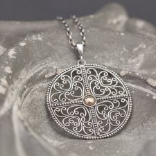 Srebrna mandala - wisior