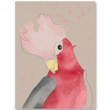 PLAKAT dla dzieci PINK PARROT