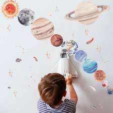 Planety | kosmos Naklejka na ścianę M