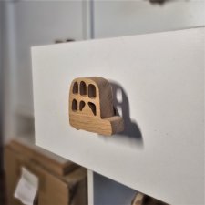Gałka do mebli auto dziecięce, samochodzik, autobus, do pokoju dziecka, chłopca, gałki drewniane uchwyty meblowe, wzór 3