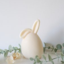 Świeczka świeca sojowa naturalna zajączek