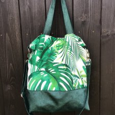 Torba hobo XXL - print dżungla