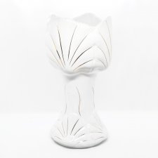 Duży, porcelanowy wazon lub donica, Bogucice, Polska lata 70.