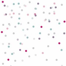 Tapeta dla dzieci w kolorowe kropeczki (Dancing Dots)