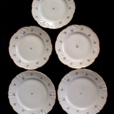 5 talerzyków porcelana vintage